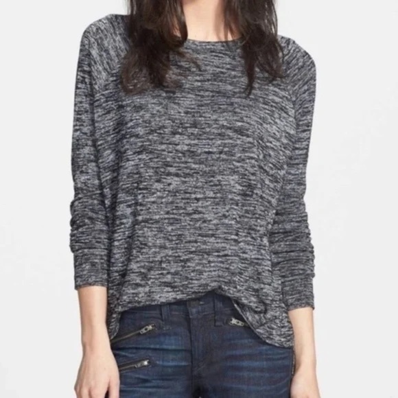 rag & bone Tops - Rag and Bone Camden speckled grey long sleeve top size S